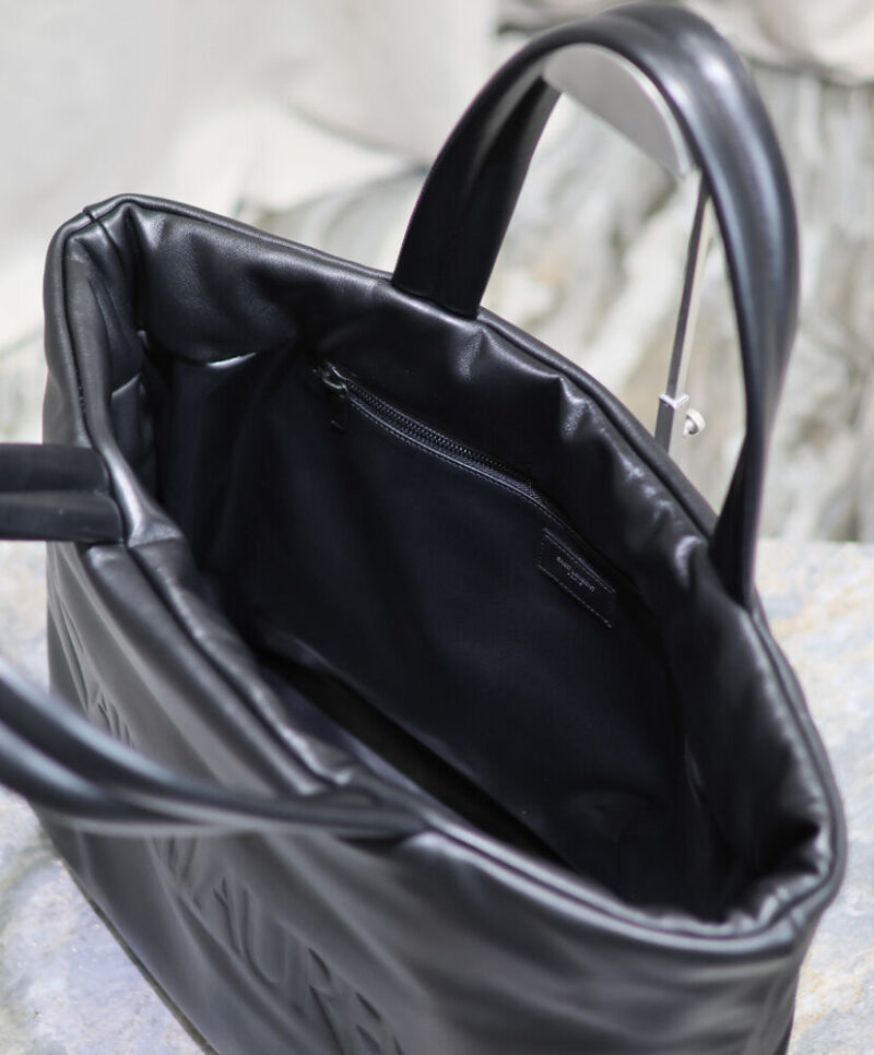 Saint Laurent Tote In Nappa Lambskin Black